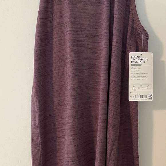 EUC-  Athleta Essence Space Dye Tie Back Tank SMALL - Picture 7 of 8